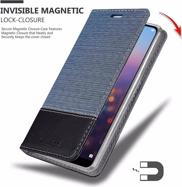 Image du produit Cadorabo Couverture look jeans Book (Huawei P20 Pro)