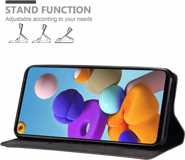 Actual product image Cadorabo Book Invisible Magnet Cover (Samsung Galaxy A21s)