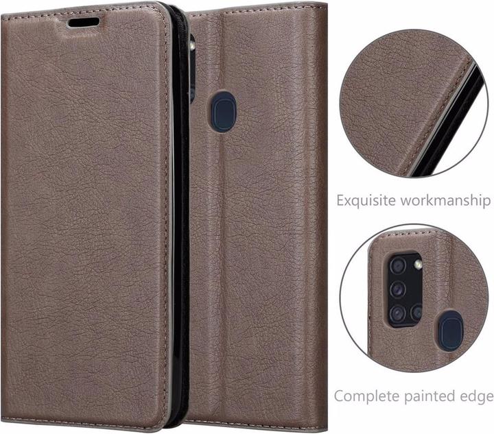 Actual product image Cadorabo Book Invisible Magnet Cover (Samsung Galaxy A21s)