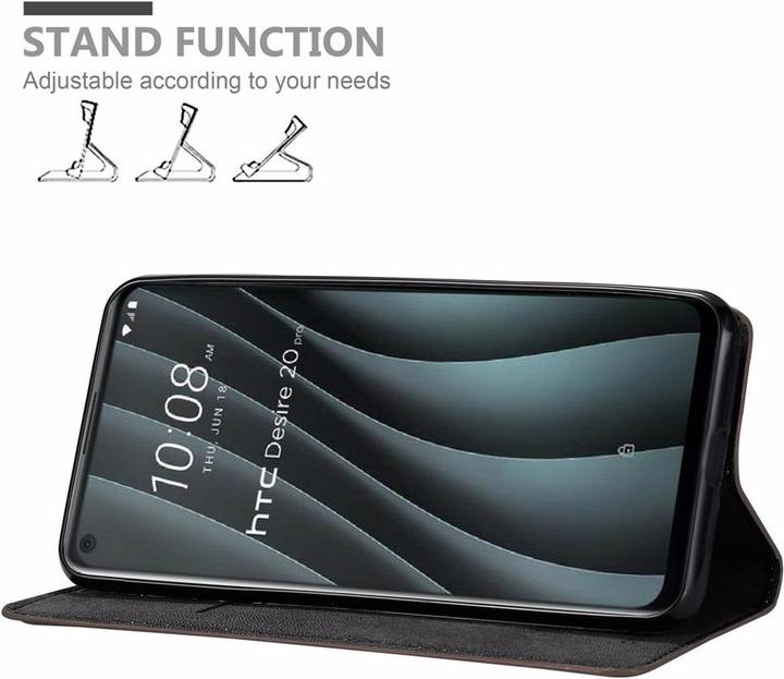 Productafbeelding Cadorabo Boek Onzichtbare Magneethoes (HTC Desire 20 Pro)