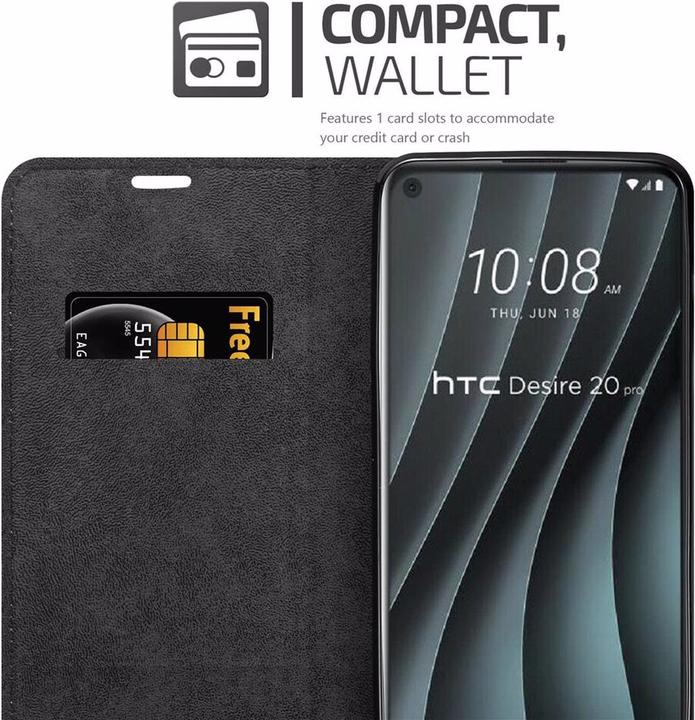 Productafbeelding Cadorabo Boek Onzichtbare Magneethoes (HTC Desire 20 Pro)