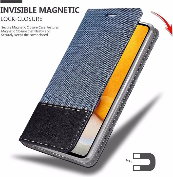 Produktbild Cadorabo Book Jeans Optik Cover (Samsung Galaxy A72 5G)