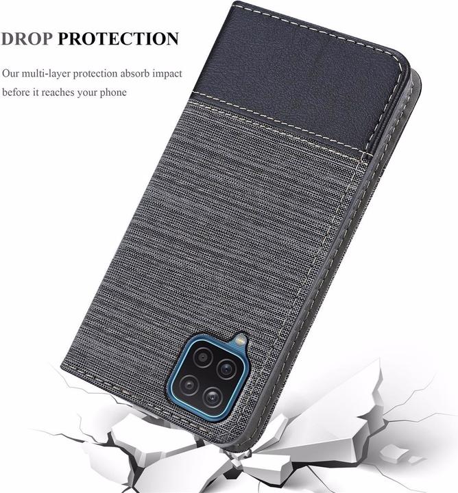 Image du produit Cadorabo Couverture look jeans Book (Samsung Galaxy A12, Samsung Galaxy M12)