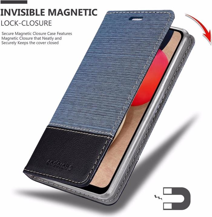 Actual product image Cadorabo Book Jeans Optics Cover (Samsung Galaxy A02s)