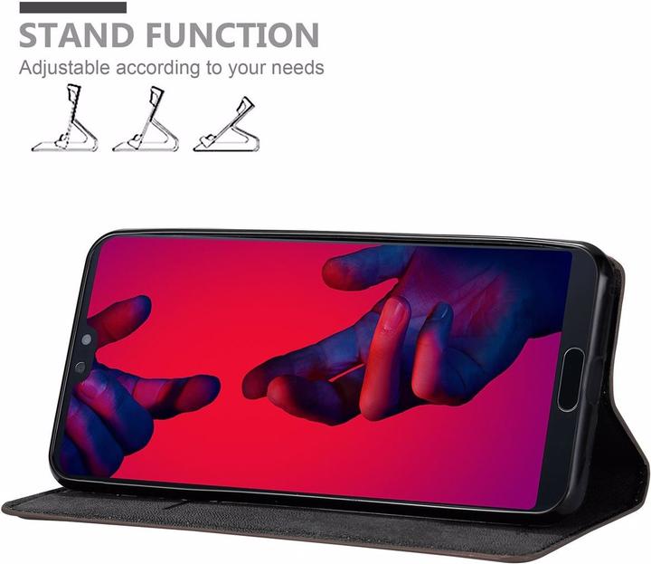 Actual product image Cadorabo Book Invisible Magnet Cover (Huawei P20 Pro)