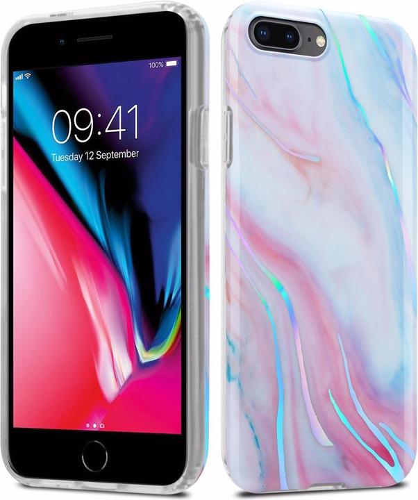 Produktbild Cadorabo IMD TPU Bunter Marmor Cover (Apple iPhone 8 Plus, Apple iPhone 7 Plus, Apple iPhone 7s Plus)