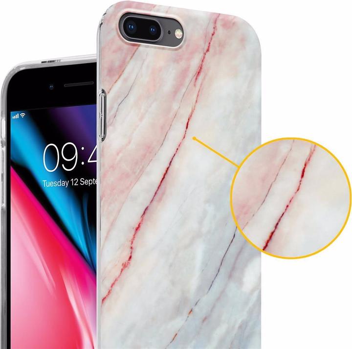 Image du produit Cadorabo Couverture IMD TPU Marbre coloré (Apple iPhone 7 Plus, Apple iPhone 7s Plus, Apple iPhone 8 Plus)