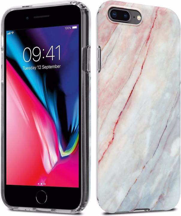 Image du produit Cadorabo Couverture IMD TPU Marbre coloré (Apple iPhone 7 Plus, Apple iPhone 7s Plus, Apple iPhone 8 Plus)