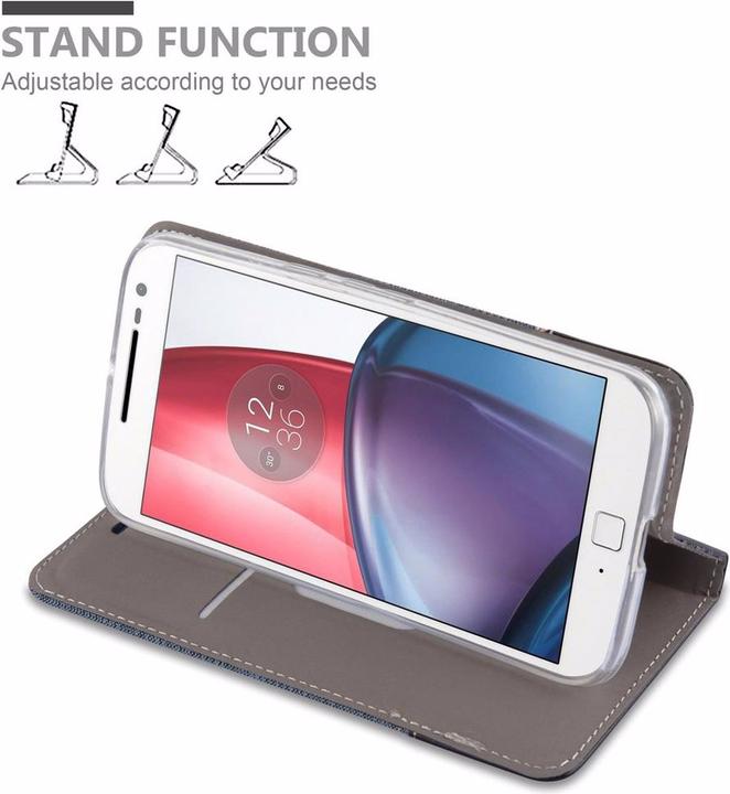 Actual product image Cadorabo Book Jeans Optics Cover (Motorola Moto G4 Plus)