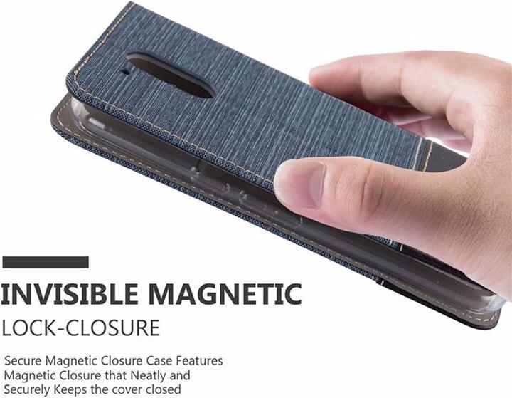 Actual product image Cadorabo Book Jeans Optics Cover (Motorola Moto G4 Plus)