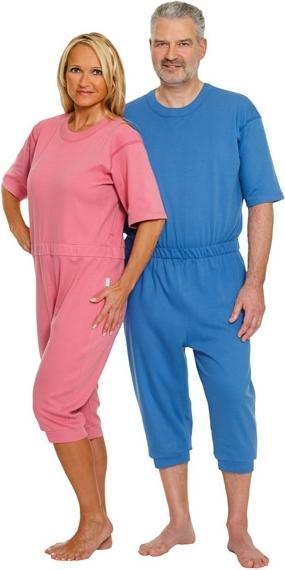 Produktbild Suprima Pflegeoverall kurz S unisex mit Rückenreissverschluss Kornblume (Toilette)