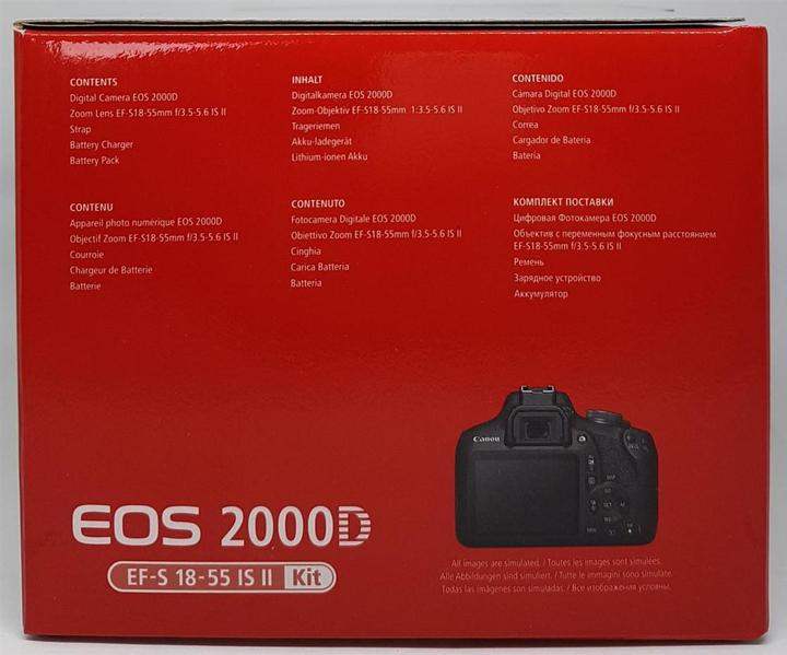 Produktbild Canon EOS 2000D Kit (18 - 55 mm, 24.10 Mpx, APS-C / DX)