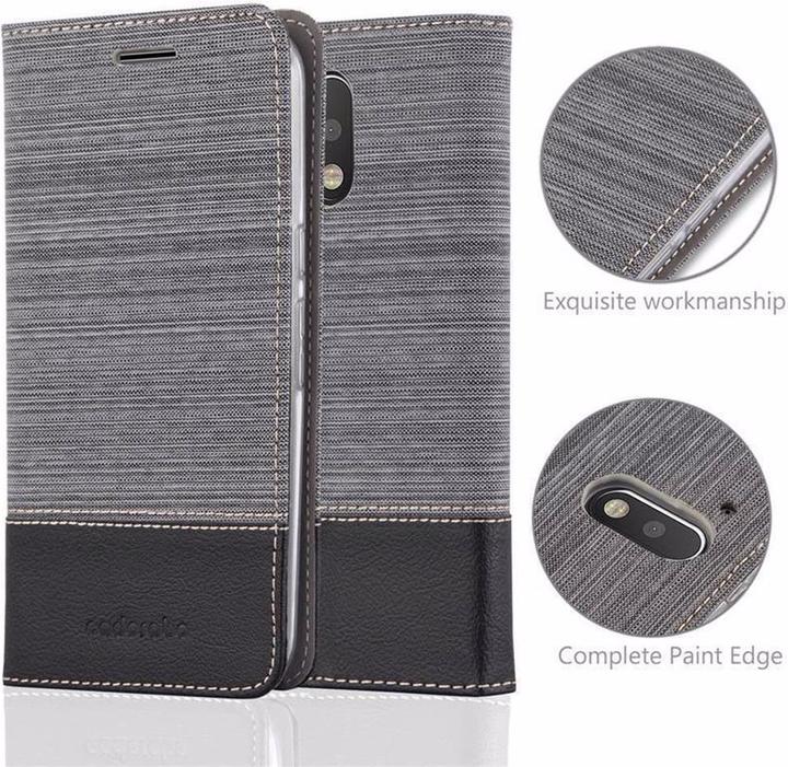 Actual product image Cadorabo Book Jeans Optics Cover (Motorola Moto G4 Plus)