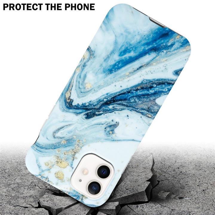 Actual product image Cadorabo IMD TPU Colorful Marble Cover (Apple iPhone 12 Pro Max)