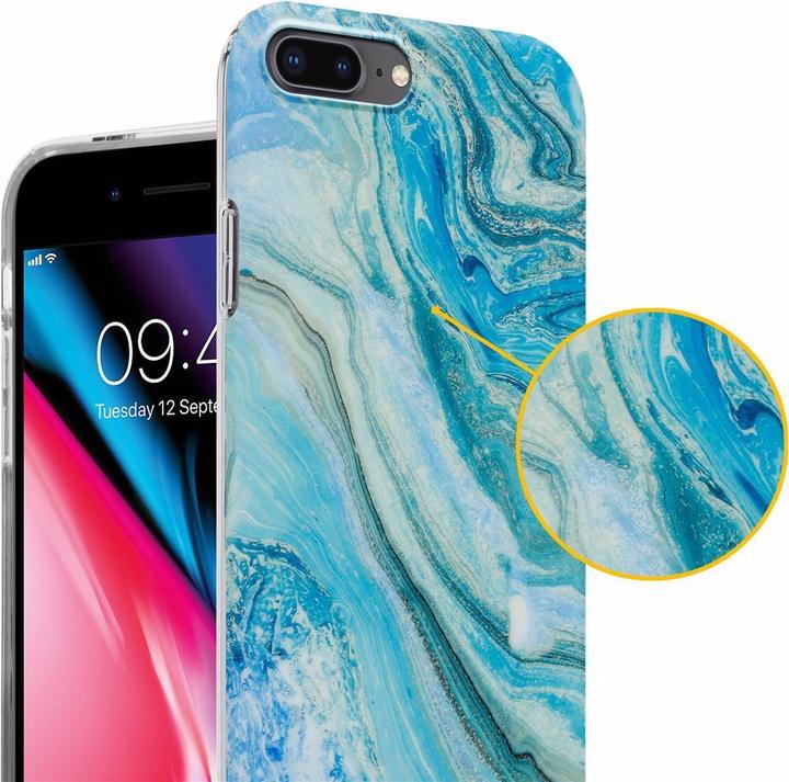 Actual product image Cadorabo IMD TPU Colorful Marble Cover (Apple iPhone 7 Plus, Apple iPhone 7s Plus)