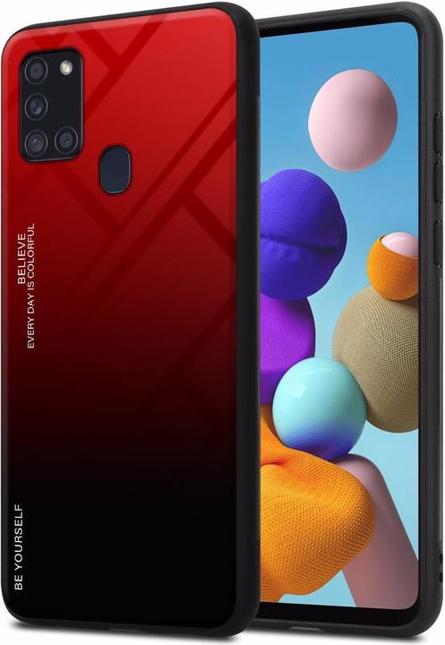 Produktbild Cadorabo TPU 2 Farben Glas Cover (Samsung Galaxy A21s)