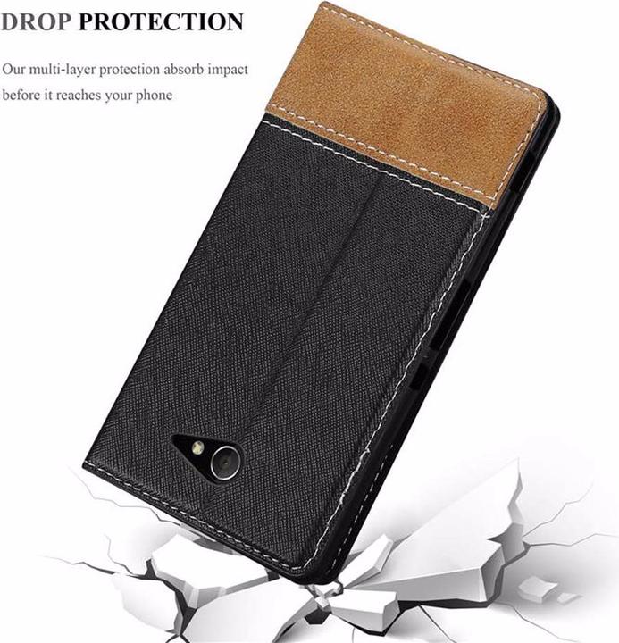 Actual product image Cadorabo Book X Wallet Cover (Sony Xperia M2, Sony Xperia M2 Aqua)