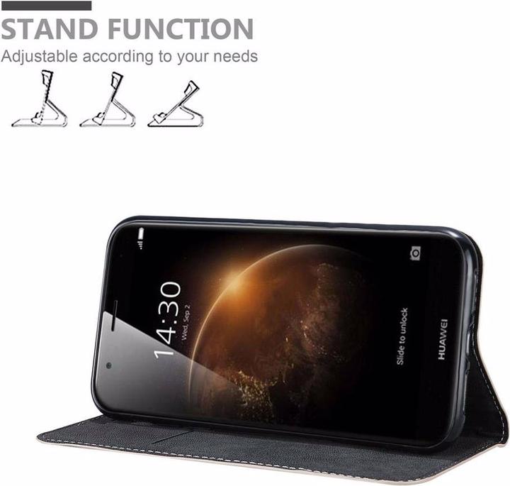 Productafbeelding Cadorabo Boek X Portemonnee Hoesje (Huawei GX8, Huawei G8, Huawei G7 Plus)