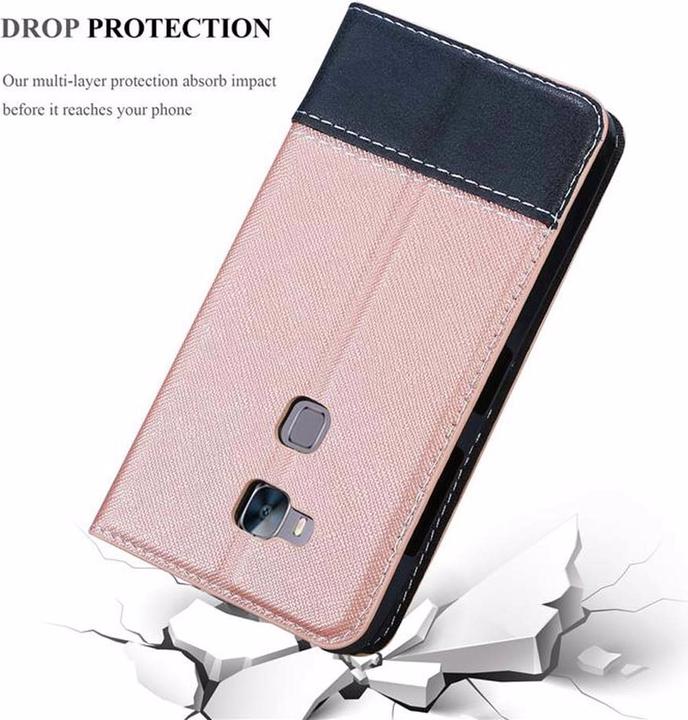 Productafbeelding Cadorabo Boek X Portemonnee Hoesje (Huawei GX8, Huawei G8, Huawei G7 Plus)