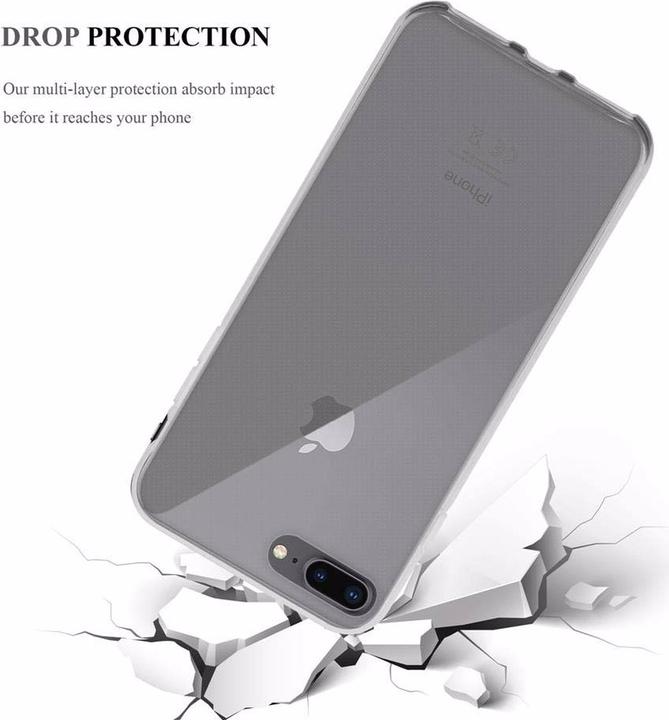 Productafbeelding Cadorabo TPU Ultra Slanke AIR Cover (Apple iPhone 8 Plus, Apple iPhone 7s Plus, Apple iPhone 7 Plus)