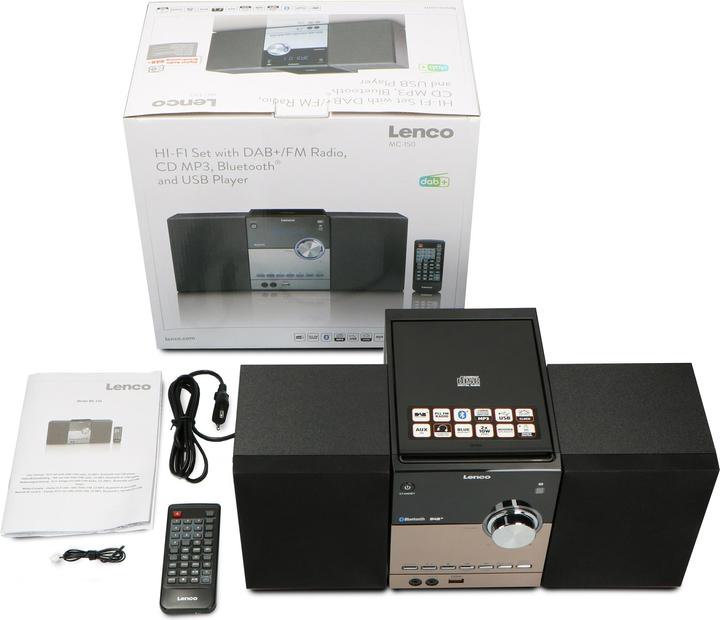 Actual product image Lenco Mc-150 (CD player, Bluetooth, 2x 10 W)