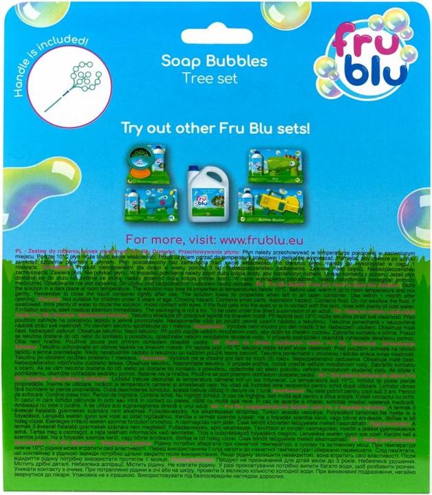Actual product image Fru Blu soap bubble set tree + liquid 0.4L
