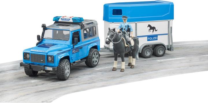 Actual product image Bruder Land Rover Defender police vehicle