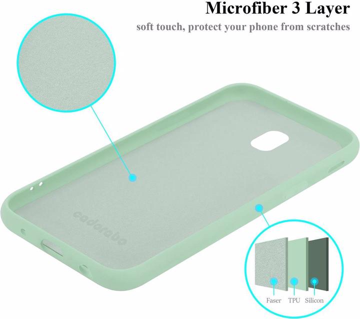 Actual product image Cadorabo TPU Liquid Silicone Case Cover (Samsung Galaxy J7 2017)