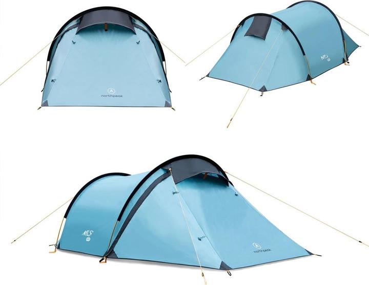 Produktbild Nils Nc6003 Campingzelt Blue North Peak Camp (2.90 kg, 2 Personen)