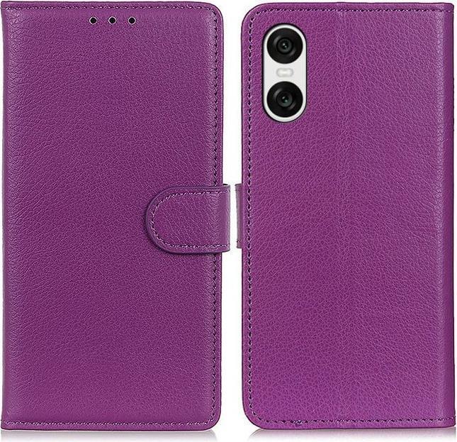 Actual product image MU Classic Litchi Leather Bookcover Series (Sony Xperia 10 VI)