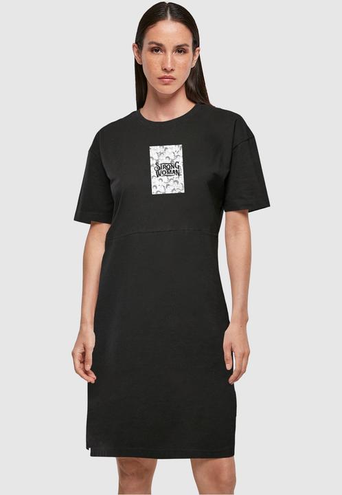 Produktbild Merchcode Ladies Frida Kahlo - Strong women 1 Organic Oversized Slit Tee Dress - 117825 (4XL)