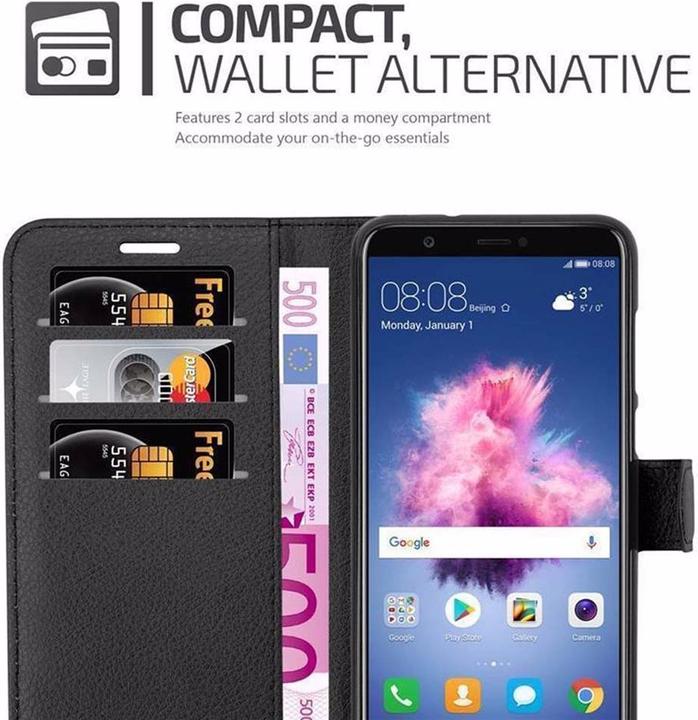 Actual product image Cadorabo Book with stand function cover (Huawei P Smart (2018), Huawei Enjoy 7S)