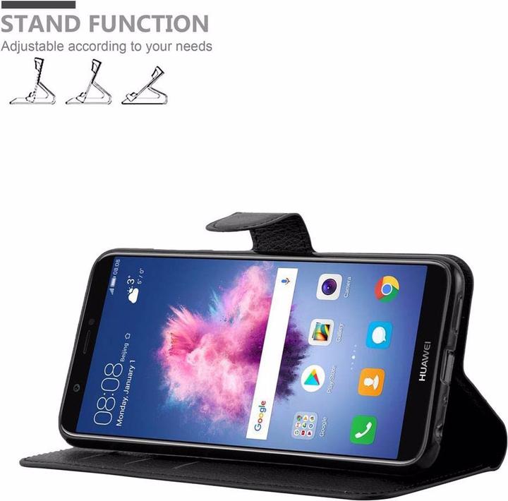 Actual product image Cadorabo Book with stand function cover (Huawei P Smart (2018), Huawei Enjoy 7S)