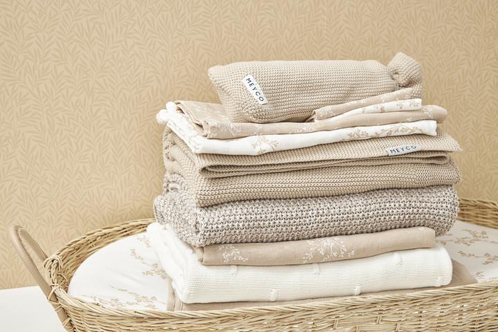 Image du produit Meyco 3-pack de langes en mousseline Branches sable (70 cm, 70 cm)