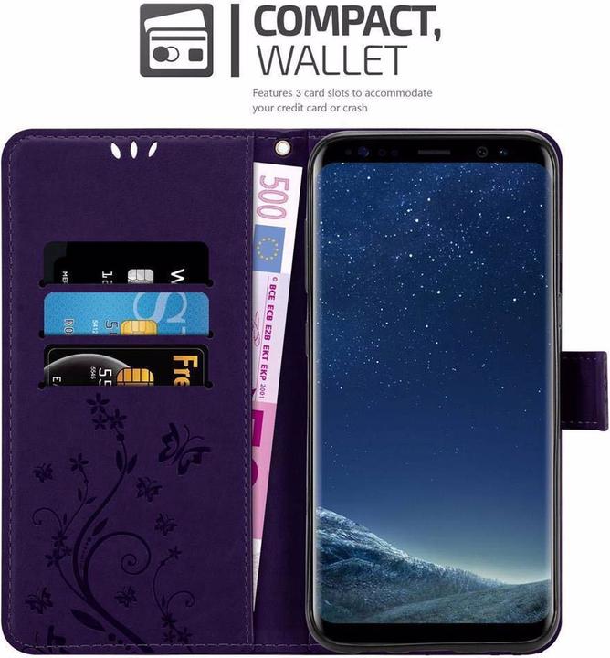 Actual product image Cadorabo Flower Book Cover (Samsung Galaxy S8+)