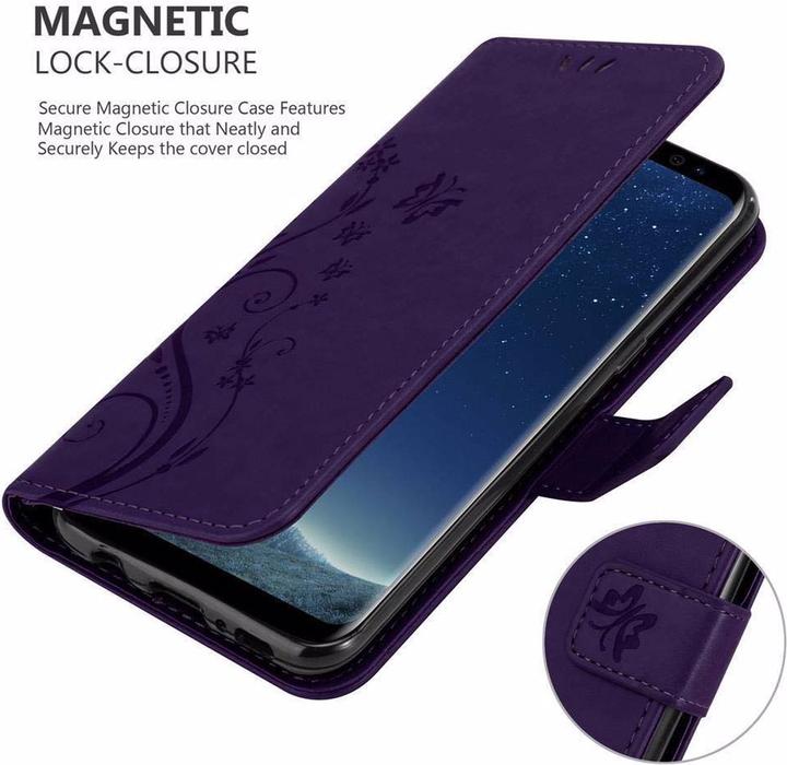 Actual product image Cadorabo Flower Book Cover (Samsung Galaxy S8+)