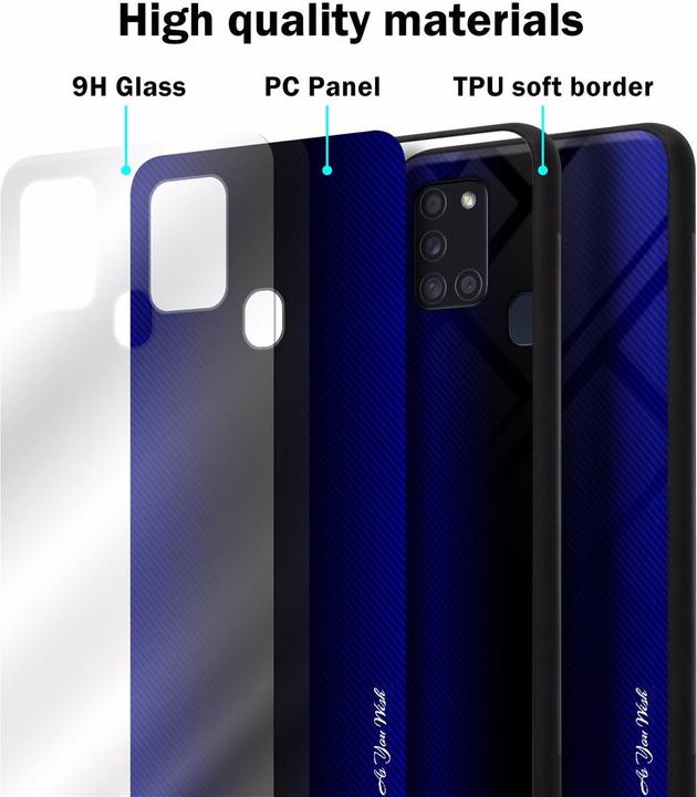 Immagine prodotto Cadorabo Copertura di vetro a strisce in TPU (Samsung Galaxy A21s)
