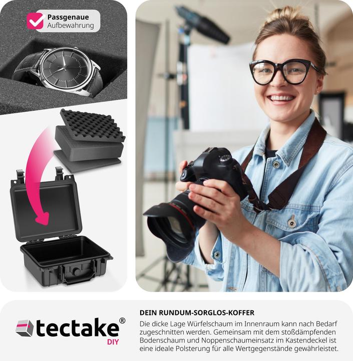 Produktbild tectake Fotokoffer Universalbox (Fotokoffer, 4.40 l)