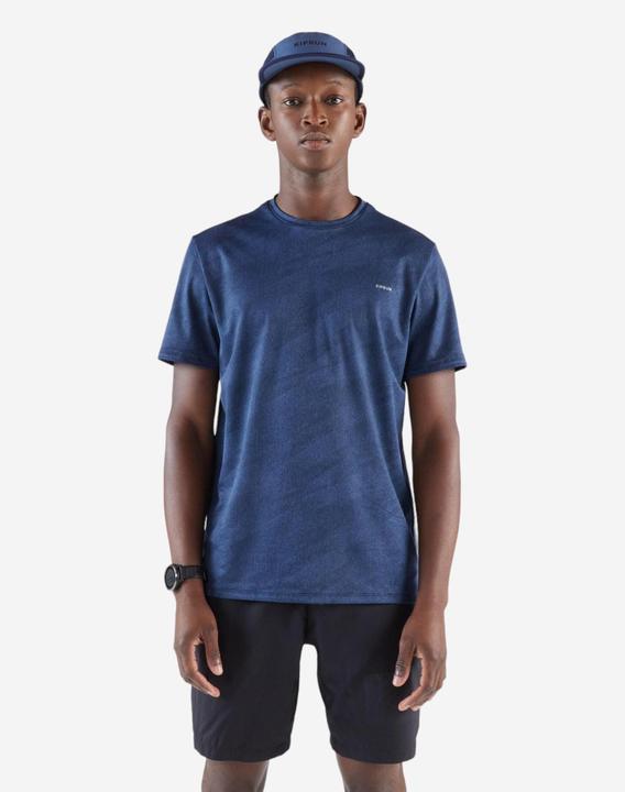 Image du produit Kiprun Men's Breathable Running T-shirt Run 500 Dry - Midnight blue (XL)