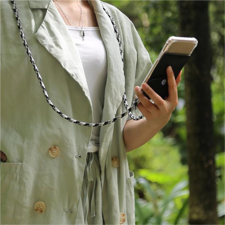 Actual product image Cadorabo TPU Mobile Phone Chain SILVER Cover