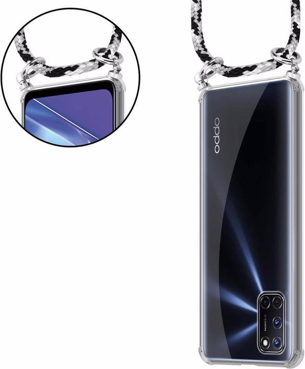 Actual product image Cadorabo TPU Mobile Phone Chain SILVER Cover