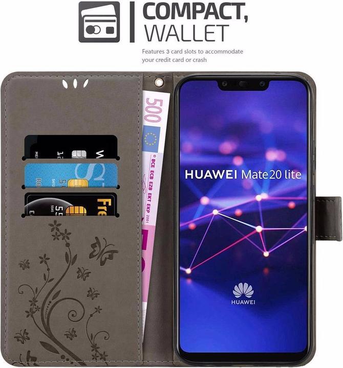 Productafbeelding Cadorabo Bloemen Boekomslag (Huawei Mate 20 Lite)