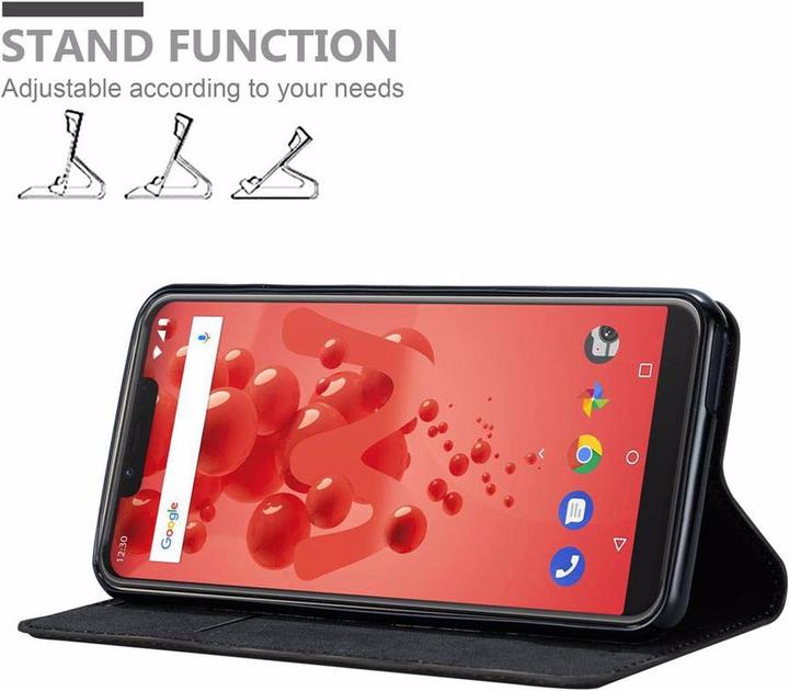Actual product image Cadorabo Book Invisible Magnet Cover (Wiko View 2 Plus)