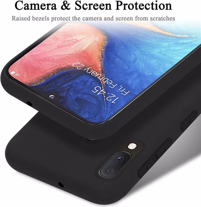 Actual product image Cadorabo TPU Liquid Silicone Case Cover (Samsung Galaxy A20e)