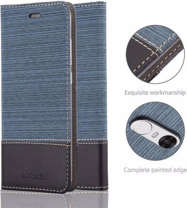 Actual product image Cadorabo Book Jeans Optics Cover (Xiaomi Redmi Note 4)