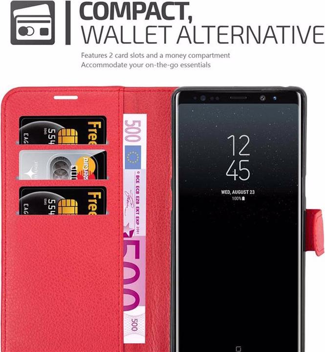 Actual product image Cadorabo Book with stand function cover (Samsung Galaxy Note 8)
