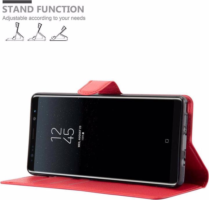 Actual product image Cadorabo Book with stand function cover (Samsung Galaxy Note 8)