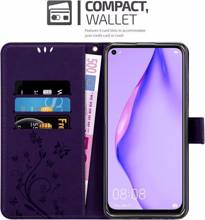 Actual product image Cadorabo Flower Book Cover (Huawei P40 Lite)