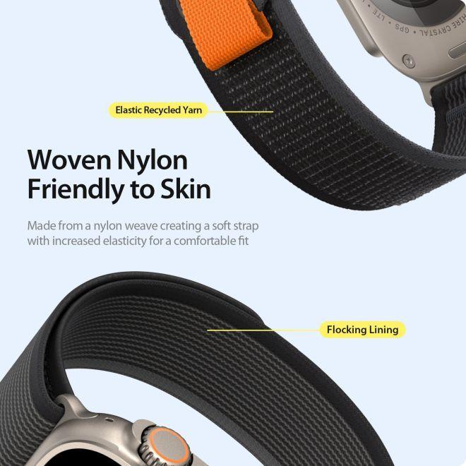 Produktbild Dux Ducis Sportarmband (44 mm, 45 mm, 42 mm, 49 mm, Nylon, Apple Watch Ultra, Apple Watch Series 2, Apple Watch Series 3, Apple Watch Series 1, Apple Watch Series 4, Apple Watch Series 5, Apple Watch Series 6, Apple Watch Series 7, Apple Watch Series 8, Apple Watch Series 9, Apple Watch SE, Apple Watch Ultra 2)