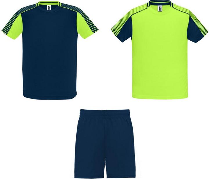 Navy blue, Fluro green